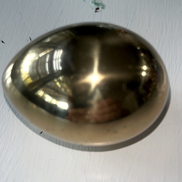 Other Vintage Heavy Solid Brass Egg Paperweight Poshmark
